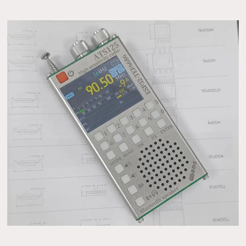 

Portable ATS125 High Sensitivity Multifunctional Bluetooth Radio Built In 2500mah Battery