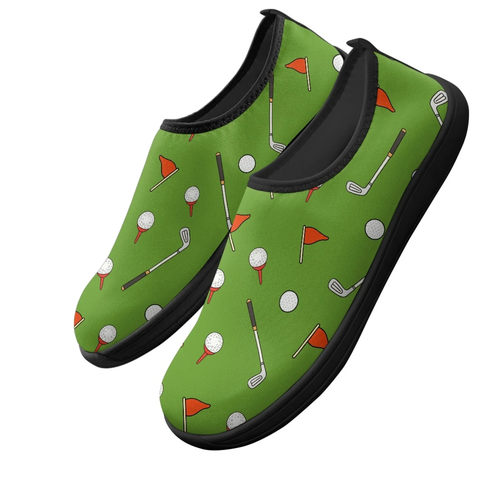 PENSTROLL Golf Ball Green Comfortable Walking Shoes for Men Sneakers for Middle Age Wide Toe Box Casual Shoes