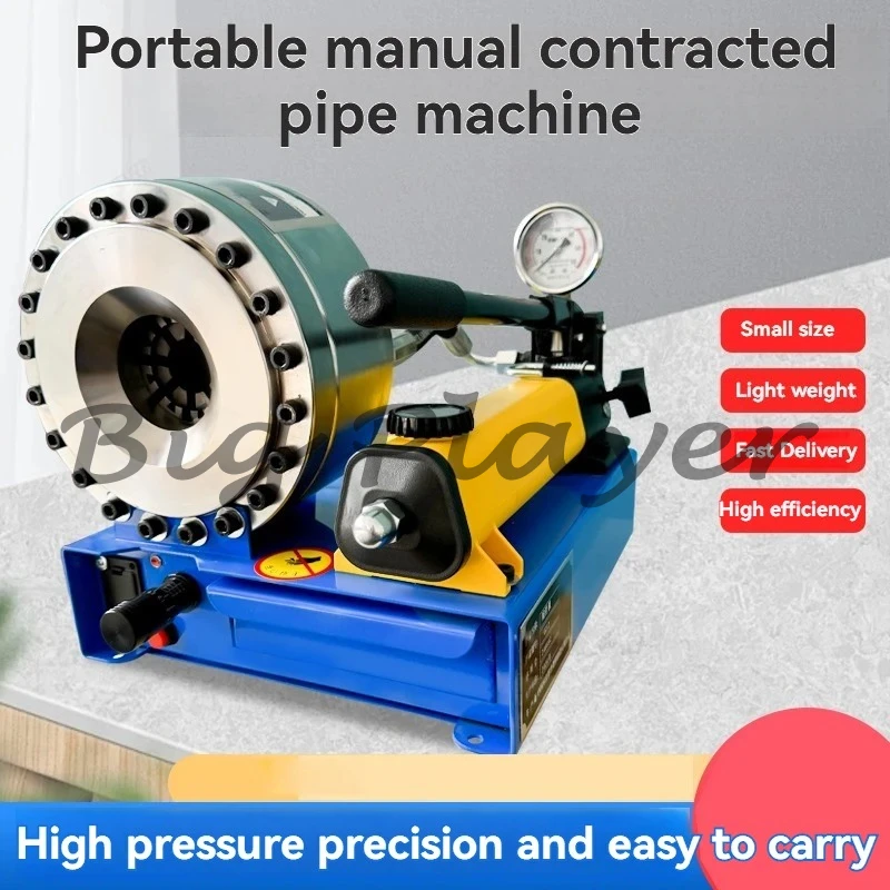 Portable High-pressure Oil Pipe Hydraulic Hose Crimping Machine Hydraulic Hose Crimper Machine Manual Shrinking Machine