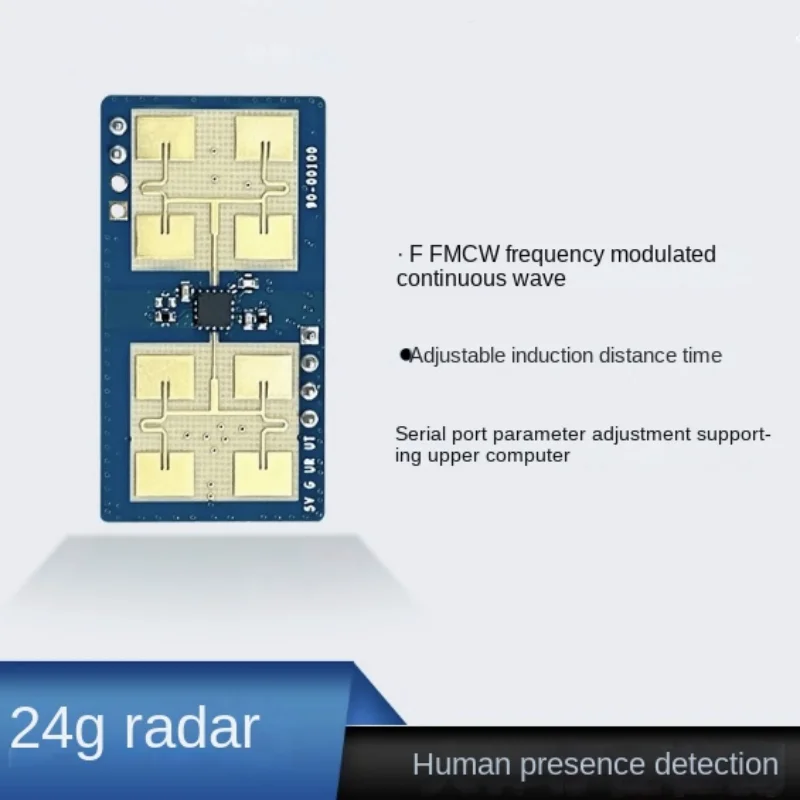 

24G radar module FMCW ranging human presence sensing millimeter wave radar serial communication module