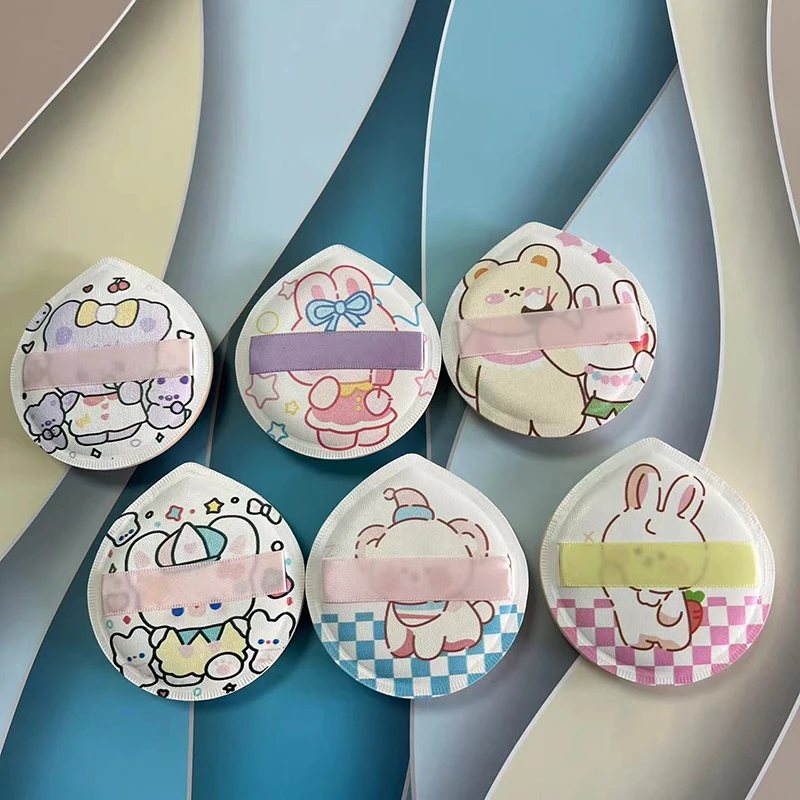 พัฟแต่งหน้าแบบการ์ตูน 1/3 ชิ้น สำหรับรองพื้นบีบีครีม คอนซีลเลอร์ ฟองน้ำแต่งหน้าเนื้อนุ่ม สำหรับผู้หญิง