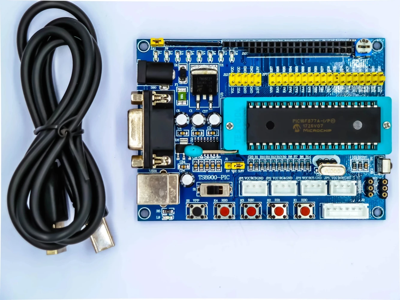 PIC System Board/PIC16F877A Development Board PIC Microcontroller Experiment Board with Source Code Circuit Diagram