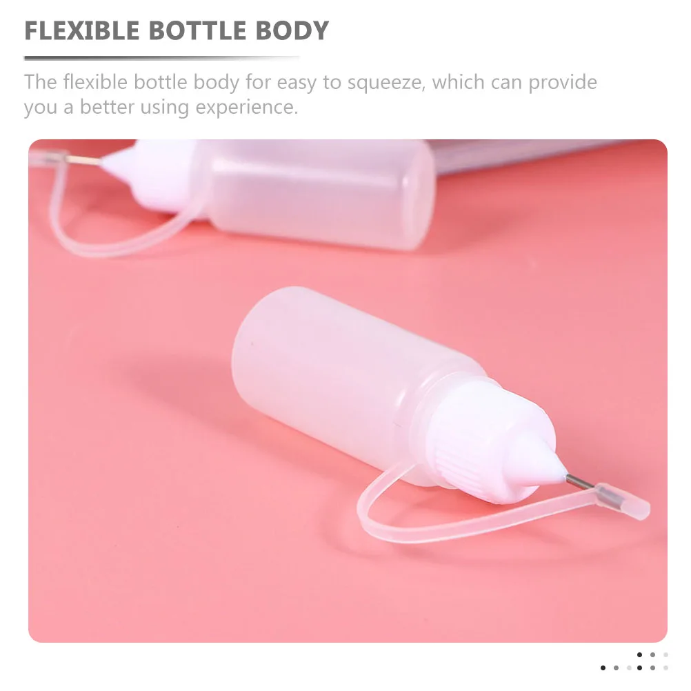 

15Pcs Needle Tip Glue Bottles Multipurpose Squeeze Containers Precision Bottles for Art Craft DIY Projects and Essentials