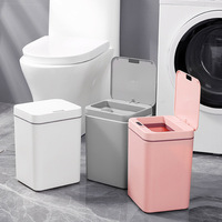 Intelligence Waste Bins Automatic sensing kitchen  bathroom Electric garbage can With cover dustbin Crevice storage trash box