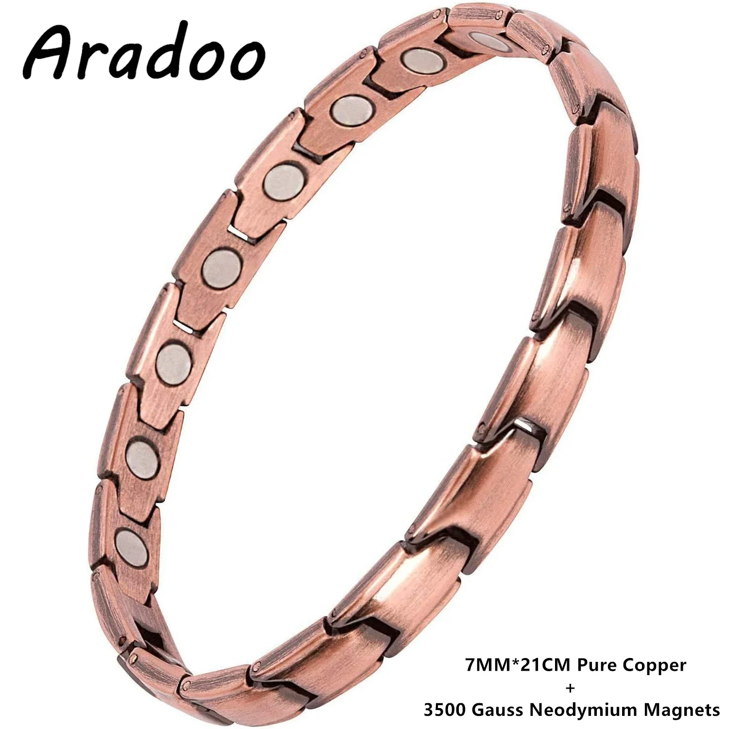 ARADOO Copper Magnetic Bracelet Women 3