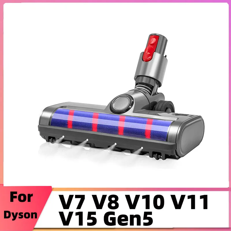 Soft Roller Brush  Head For Dyson V7 V8 V10 V11 V15 Gen5 Cordless Stick Vacuum Cleaners Carpet Hardwood Floor Head Replacement