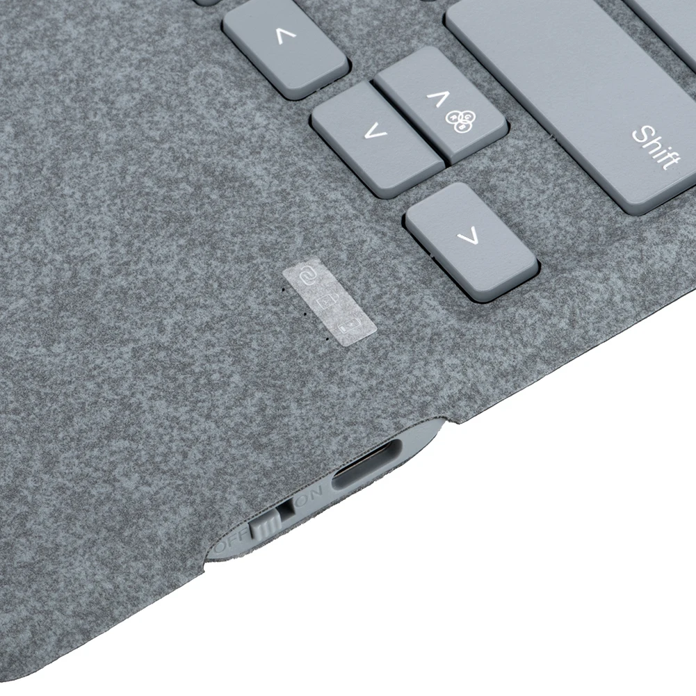 Teclado sem fio portátil para microsoft surface pro 3/4/5/6/7/7 plus bt tipo-c 7 cores backlight 78 teclas touchpad teclado