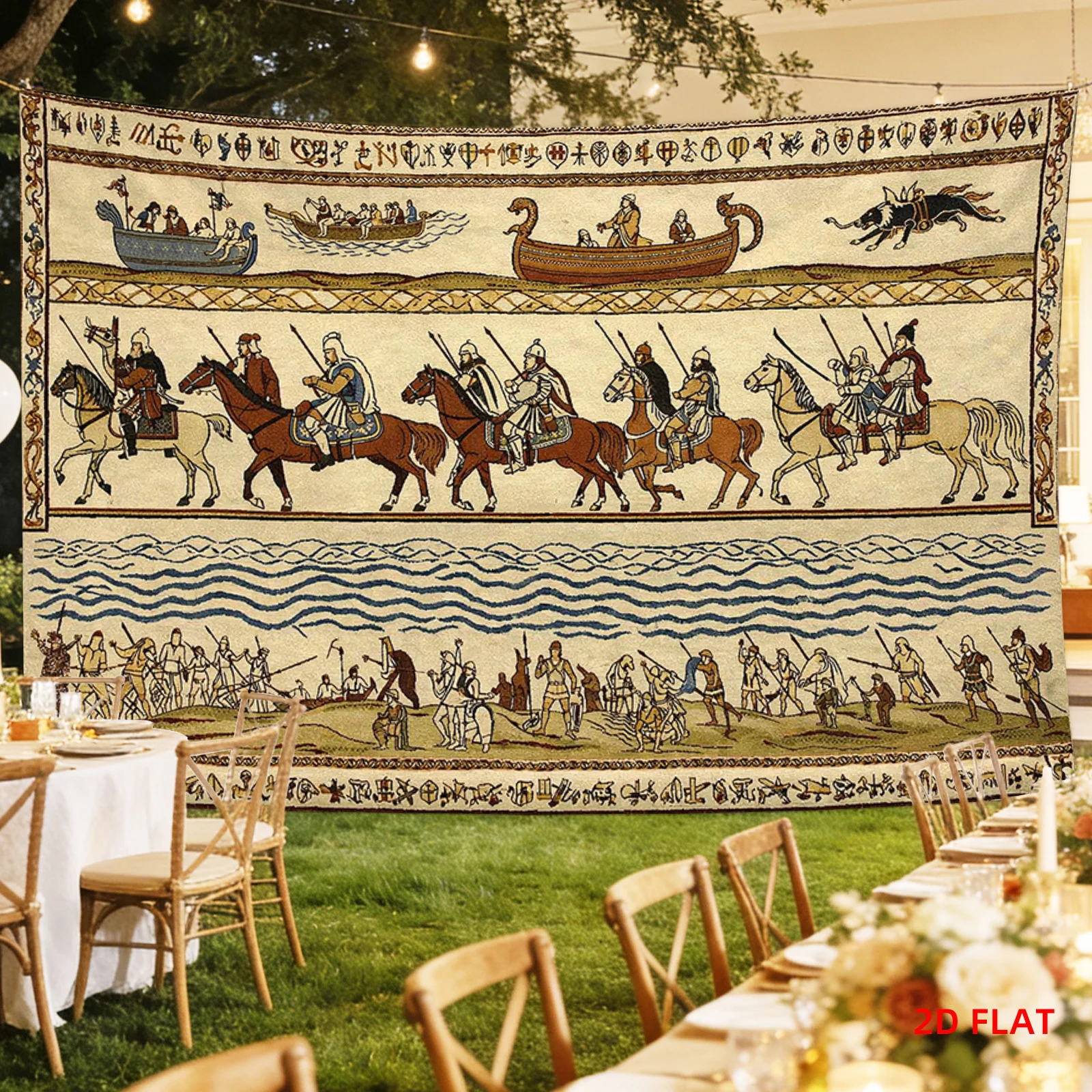 Home Decor Medieval - Majestuoso Tapiz Vikingo Medieval para Colgar