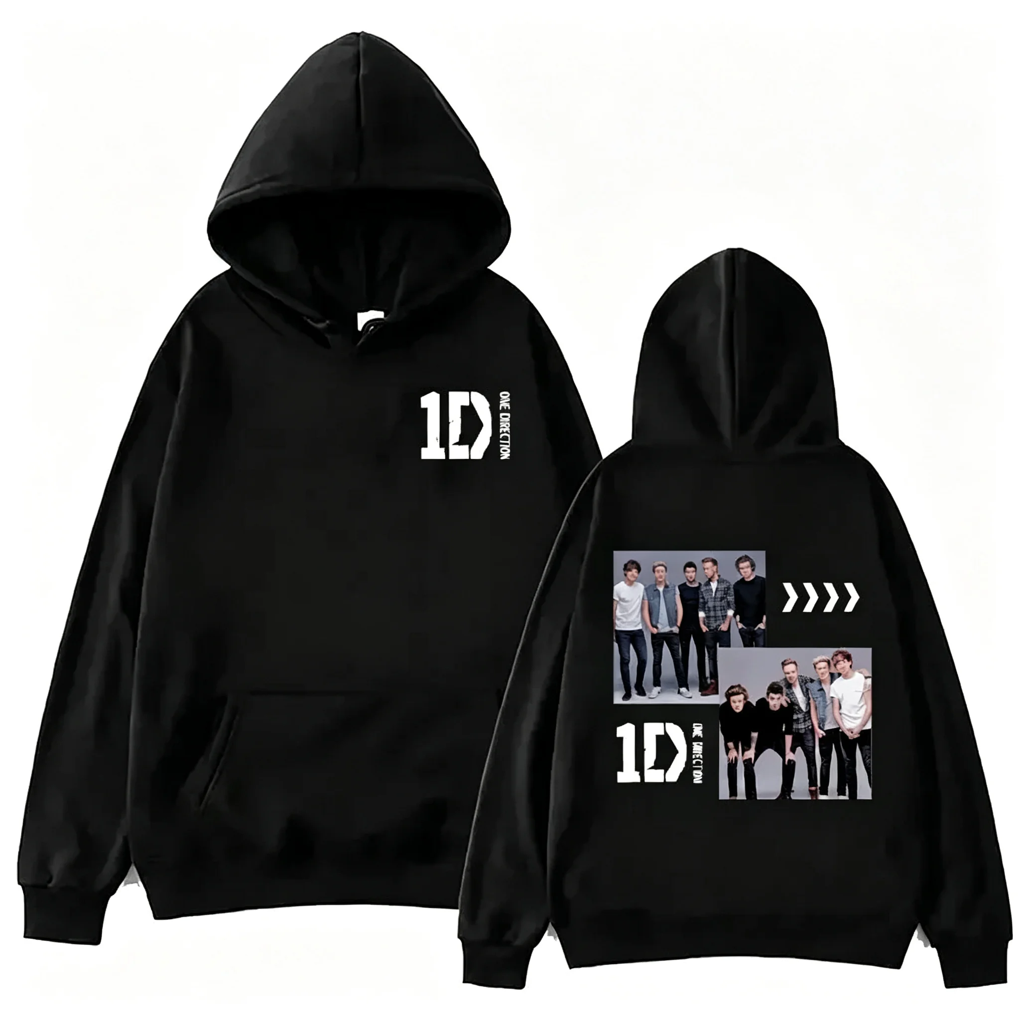 One Directions Band Hoodies Grunge Long-sleeved Punk Sweatshirt Vintage Autumn_Winter Clothing Hip Hop Sudaderas Music Pullover