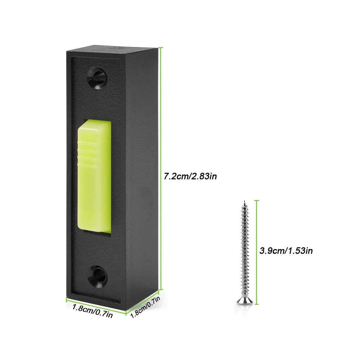 New 2Pcs Universal Garage Door Opener Switch 41A4166 Lighted Wall Mounted Push Button Black Finish with White Center