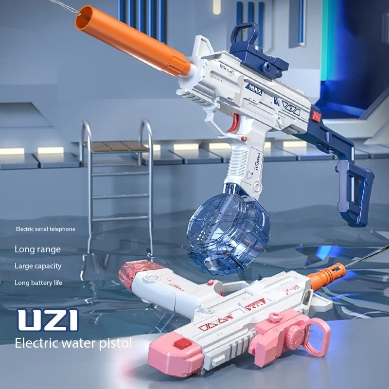 Pistolet à eau électrique entièrement automatique, divertissement d'été en plein air, plage, piscine, jouet de tir à haute pression, cadeaux pour enfants et adultes