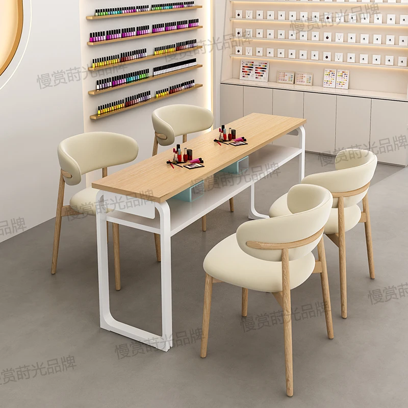 Luxury Storage Nail Table Professionals White Chair Nordic Nail Table Beauty Salon Tavolo Estetista Unghie Home Furniture