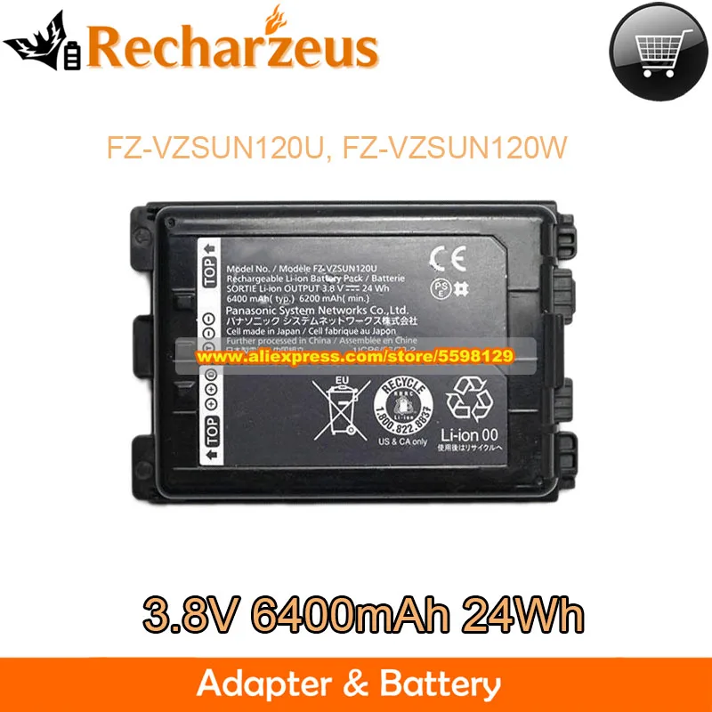 

Genuine FZ-VZSUN120U Battery FZ-VZSUN120W 3.8V 6400mAh 24Wh for Panasonic FZ-N1 Toughpad FZ-N1LDSAZPJ FZ-N1EJEAZDJ FZ-N1CKLAAZJ