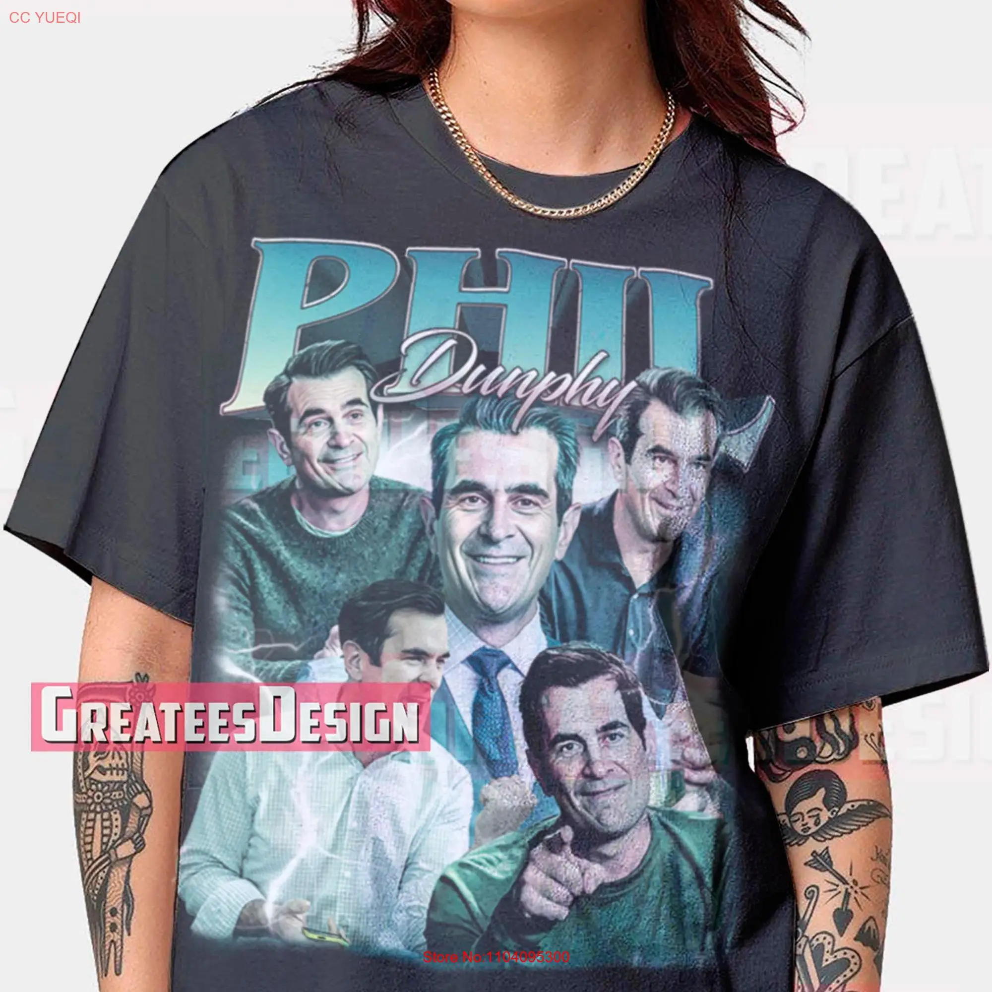 Limited Phil Dunphy T Shirt Ty Burrell Oversize BGL611 long or short sleeves