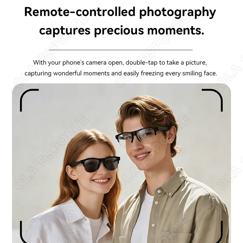 NEW Smart Glasses V5.3 Bluetooth Call High Quality Headphones Outdoor Sports Sunglasses Anti-touch UV Music Player for Men Women view 4