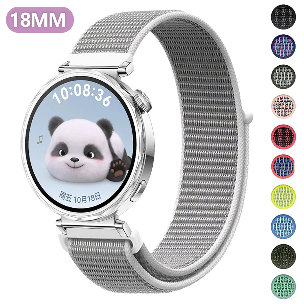 

18mm Nylon Watchband for Huawei Watch GT5 Pro 42mm Smartwatch Bracelet for Huawei Watch GT5/GT4 41mm Breathable Band Accessories