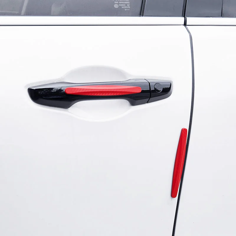 10PCS Car Door Anti-Collision Strips Carbon Fiber Texture Body Front and Rear Bumper Anti-Collision Strips Door Opening Anti-Col