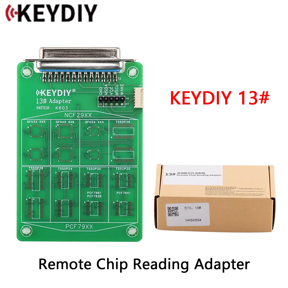 KEYDIY 13# NCF29xx Chip Remote Read Adapter Board 5C 5D Key Data Reader Water Damaged Broken Car Key Repair Tool Fit KDX4 KD-MAX