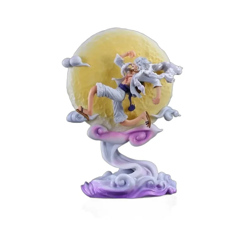 متوهجة قطعة واحدة والعتاد 5 نيكا لوفي القمر تشيس الشكل أنيمي LED مكتب جو مصباح #5