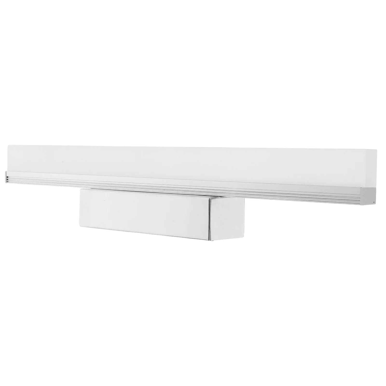 

Modern Bathroom LED Mirror Front Light Waterproof Anti-Fog Vanity Lamp Stainless Steel Base White Wall Light Mirror Lamp