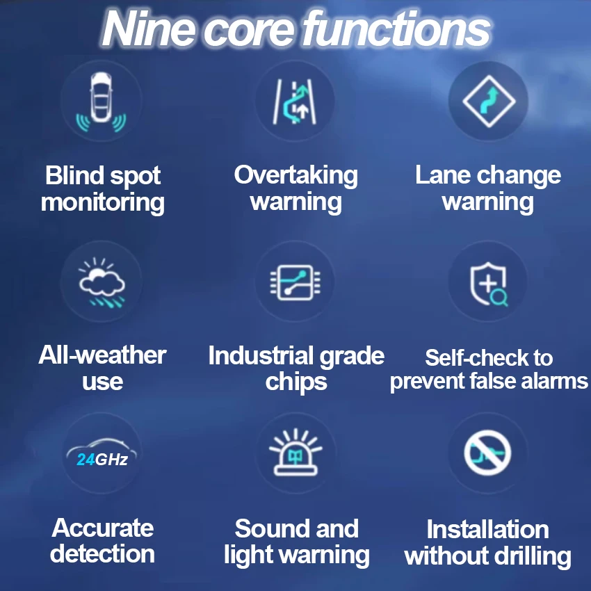 نظام كشف البقع العمياء للسيارة BSD BSA BSM أجهزة استشعار رادار السيارة تغيير حارة المساعدة لنيسان فينوسيا 2014-2021