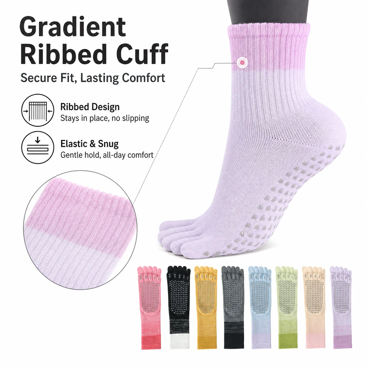Calcetines unisex de algodón p - Pilates Yoga Etc reseña y precio