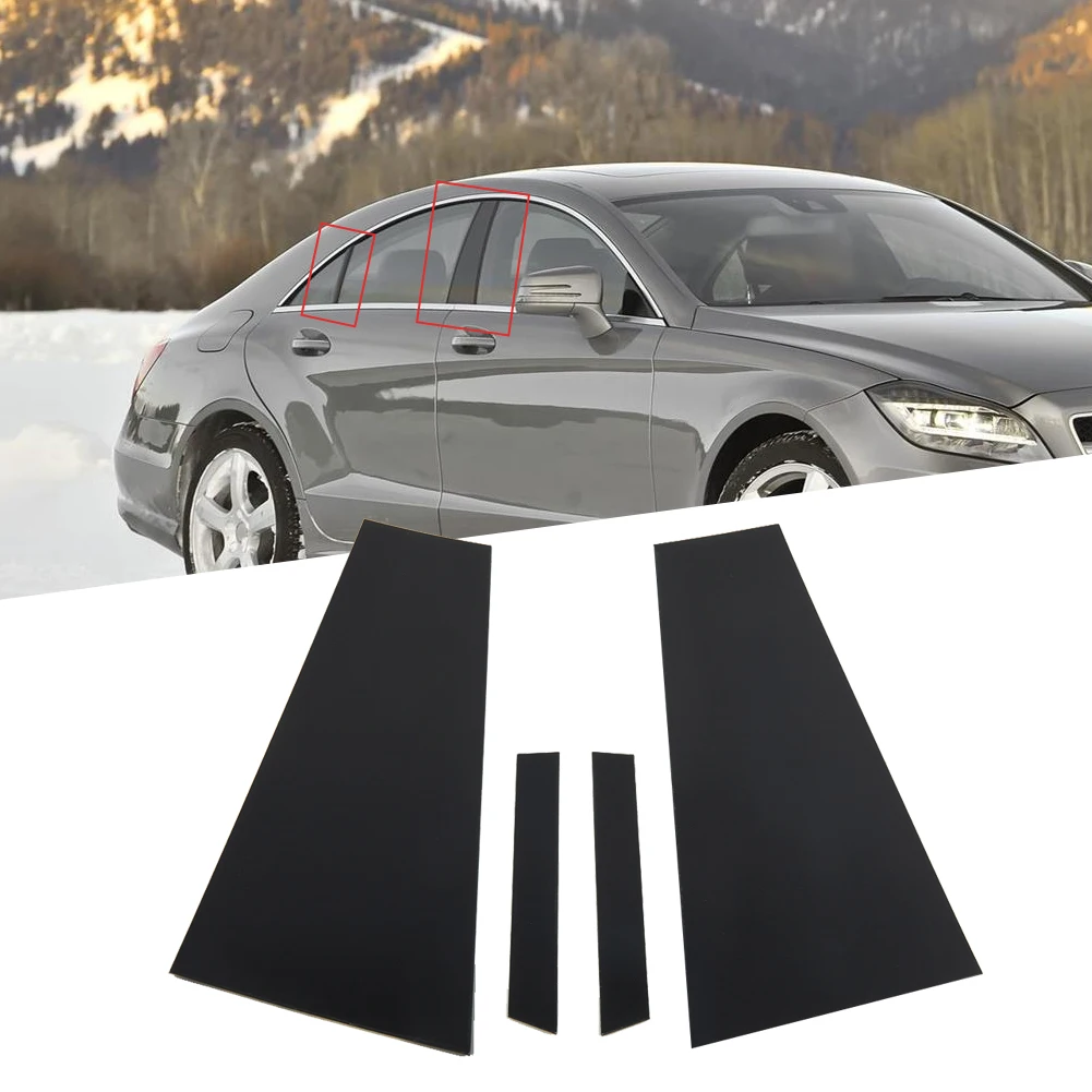 

For Mercedes-Benz CLS-Class 2012-2016 Window Trim Car Pillar Auto Accessories Left Exterior Front Right Wax Safe