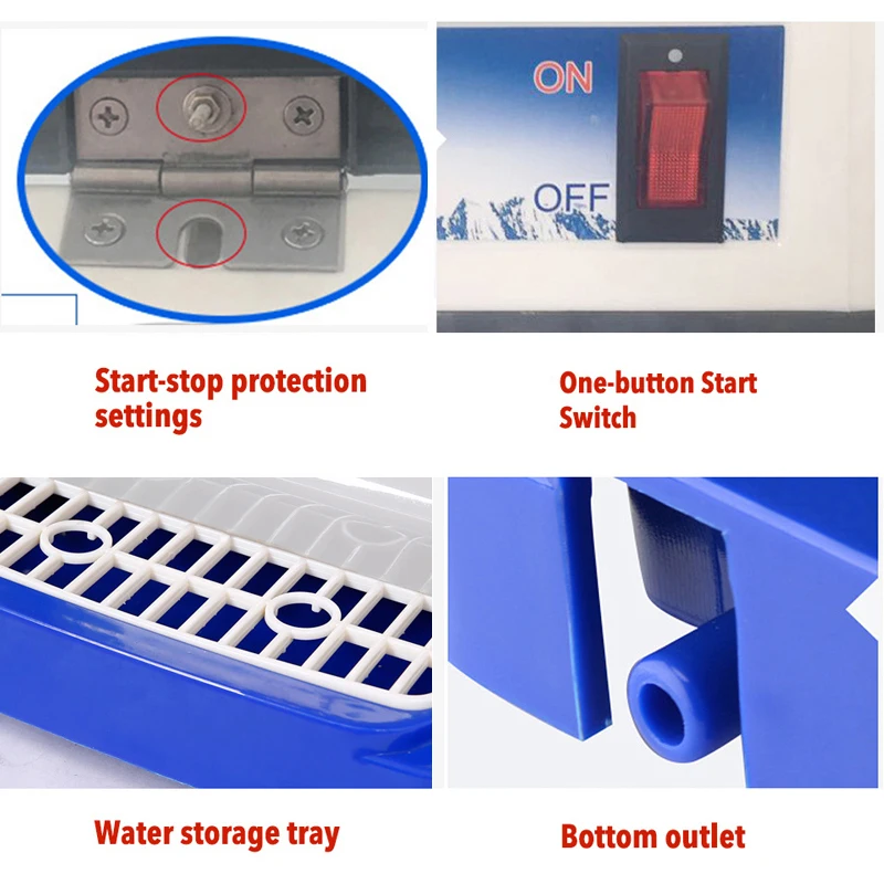 ماكينة صنع الثلج التجارية عالية الطاقة لمتجر الشاي ماكينة صنع الثلج الكهربائية عصير المنزل كسارة الثلج الصغيرة للبيع #6