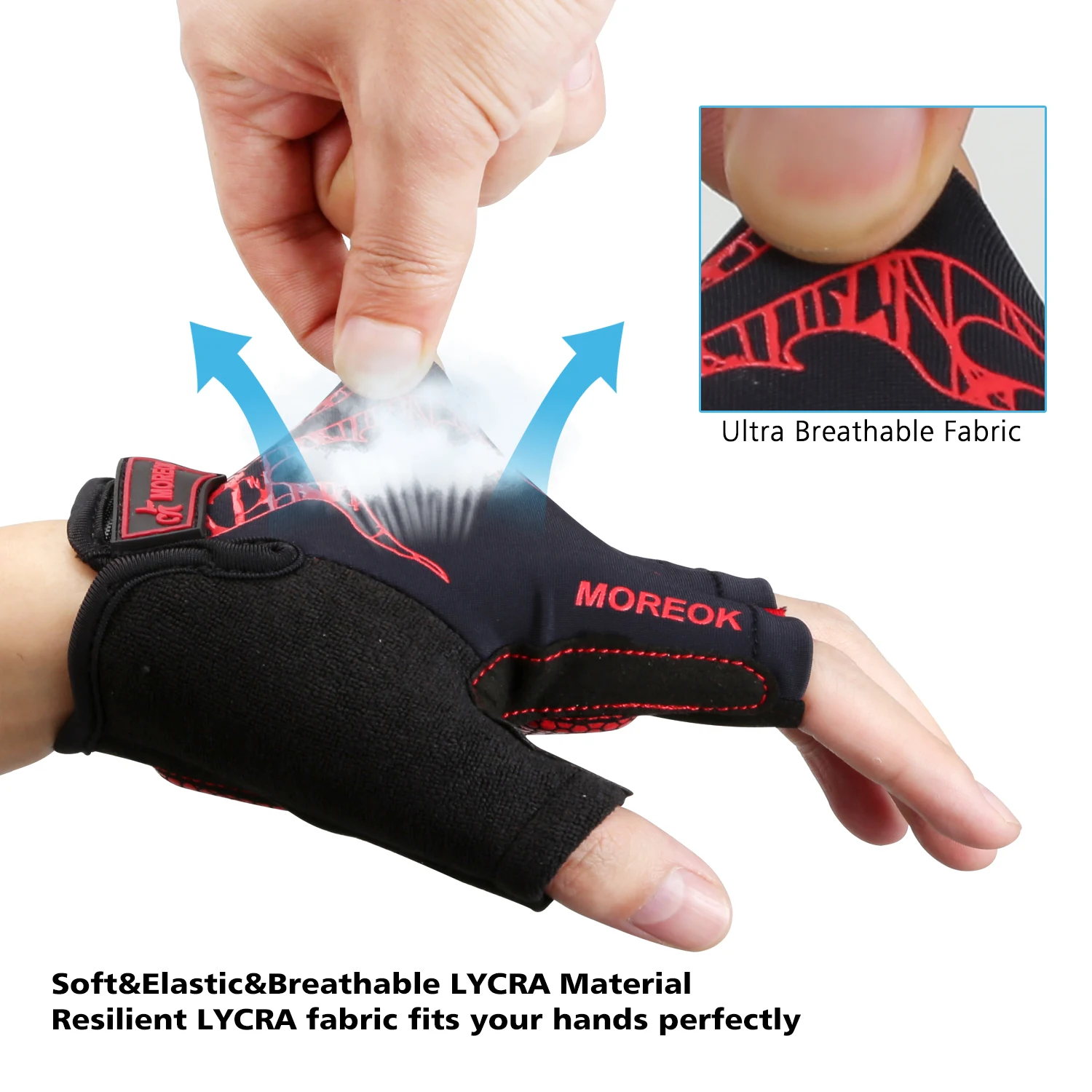 Guantes de Ciclismo de medio dedo para hombre y mujer, manoplas transpirables antideslizantes con almohadilla de Gel para bicicleta de carretera,