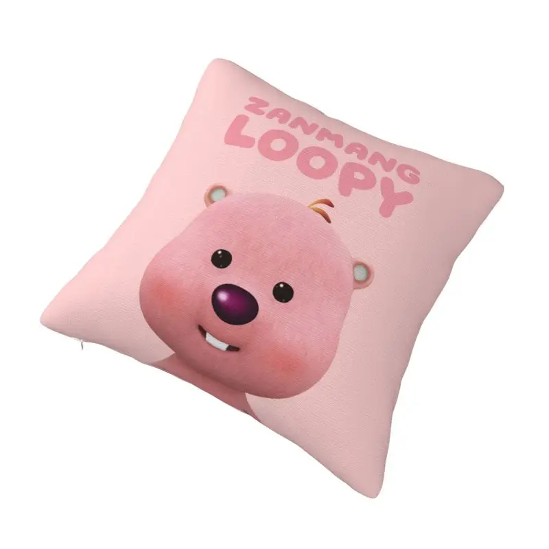 Custom Modern Zanmang Loopy Manga Cushion Cover for Sofa Soft Pillow Case