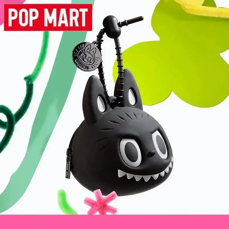 POPMART LABUBU THE MONSTERS Série de 10º Aniversário Decoração de Mesa Modelo Fofo Presente Brinquedos para Meninas Estojo para Fone de Ouvido Caixa Surpresa Anime