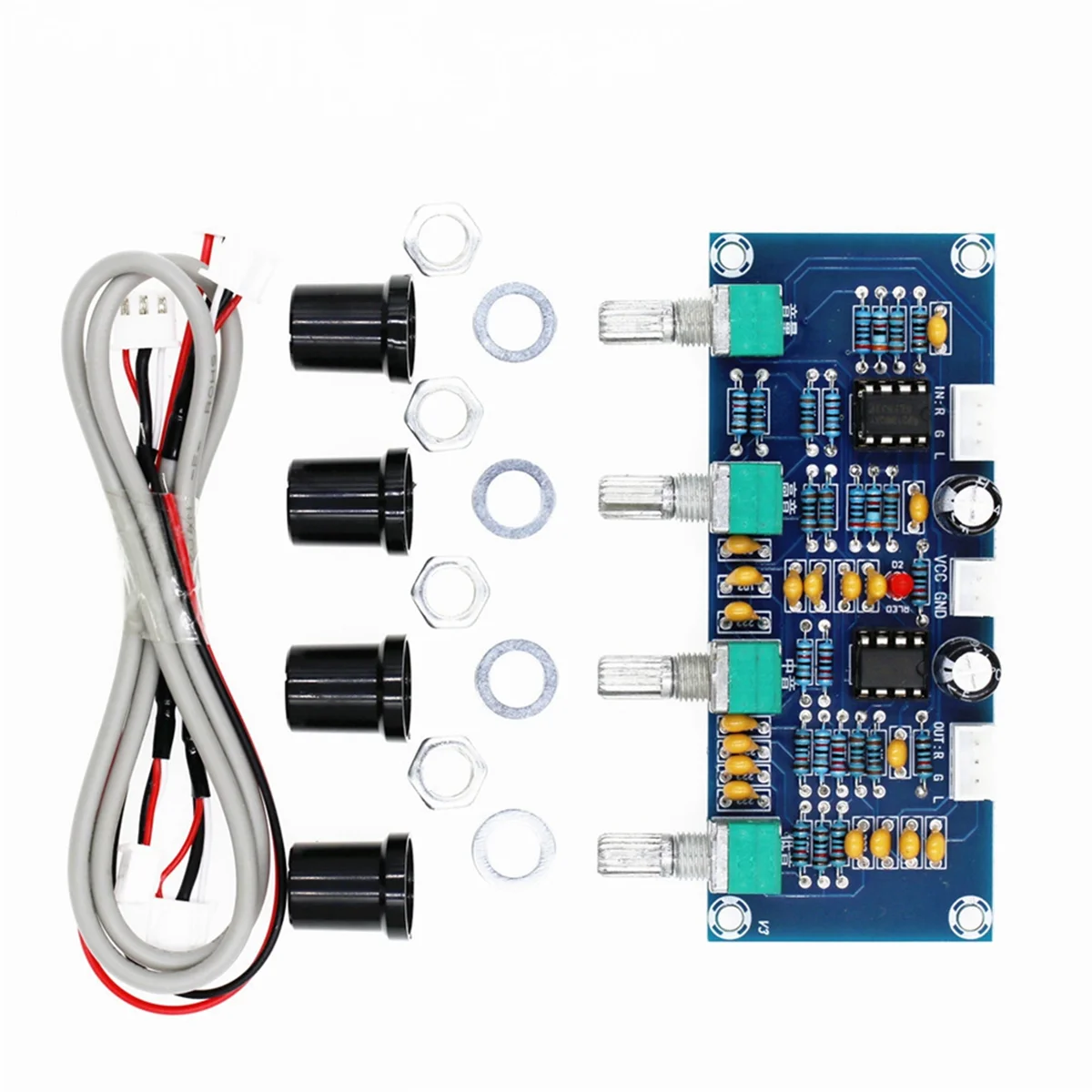 【CHYY HOT】XH-A901 Tone Board Preamp Pre-Amp with Treble Bass Volume Adjustment Pre-Amplifier Tone Controller for Amplifier Board