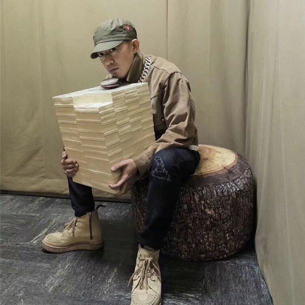 INS Style Furniture Bar Stool Nigo Same Fujiwara Dollar Ottoman Creative Stool Corner Version Shop Decoration Chair Money Stool