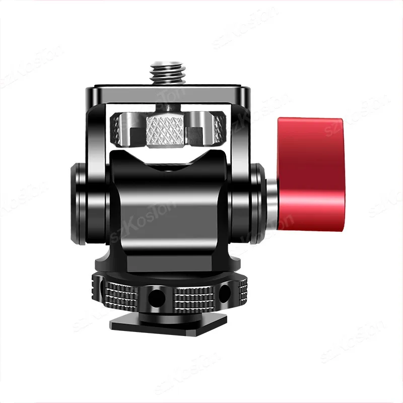 Suporte para monitor de câmera DSLR de liberação rápida com sapata fria ajustável parafuso de 1/4 "para luz de flash de monitor