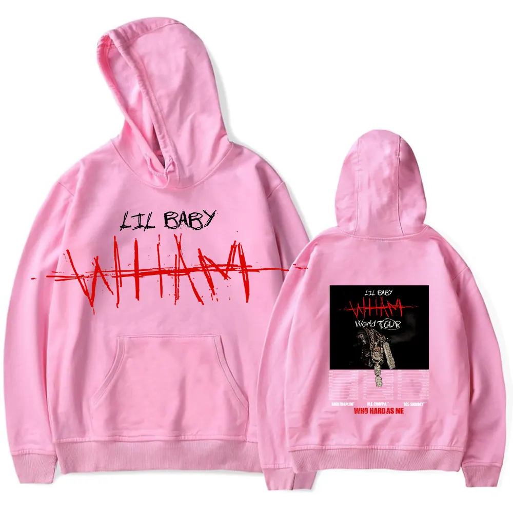 سترة ليل بيبي بغطاء للرأس 2025 Vintage Merch للرجال والنساء بلوفر رياضي هيب هوب