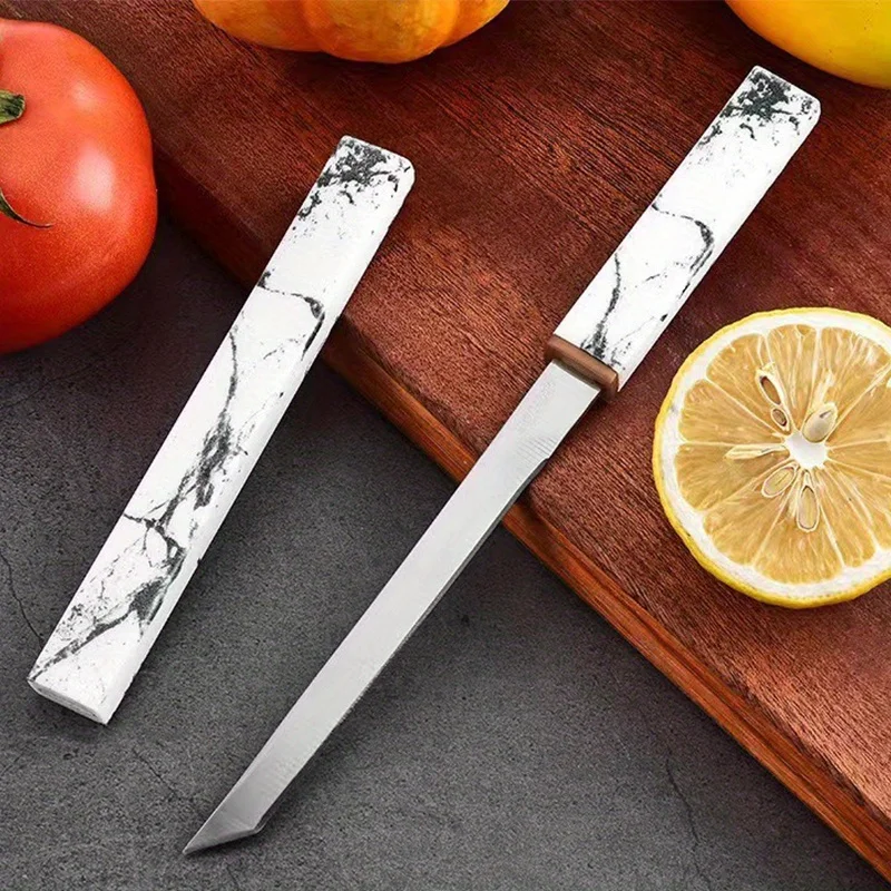 1pc cloud ink model fruit knife melon knife dinner portable sharp steak knife barbecue cut eat handles meat knife