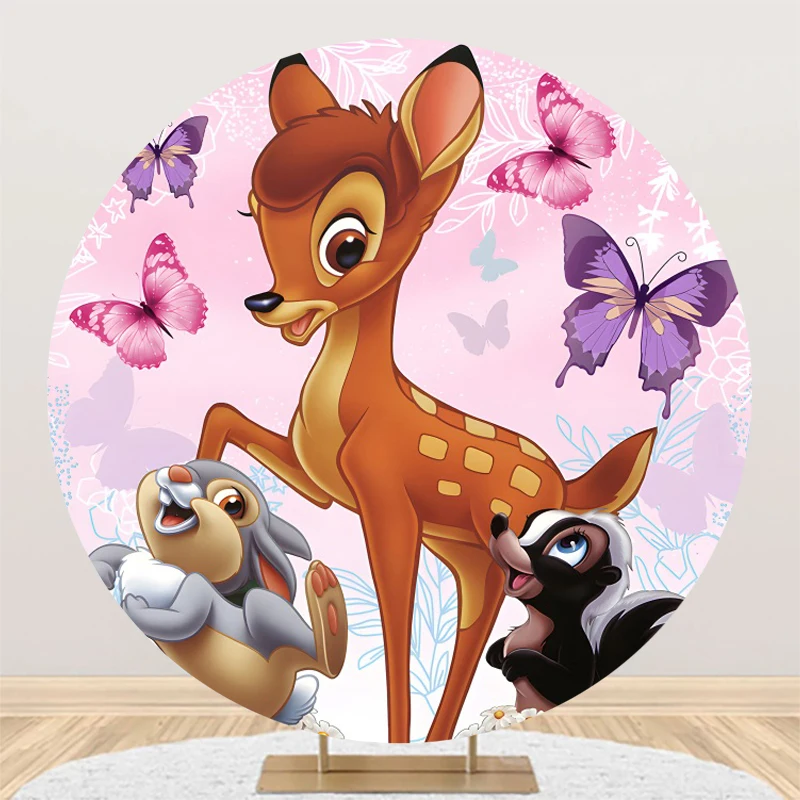 Disney Bambi Thumper zdjęcie z elastycznym kółkiem w tle zdjęcie tło rekwizyty Baby Shower dekoracja urodzinowa fotozonu