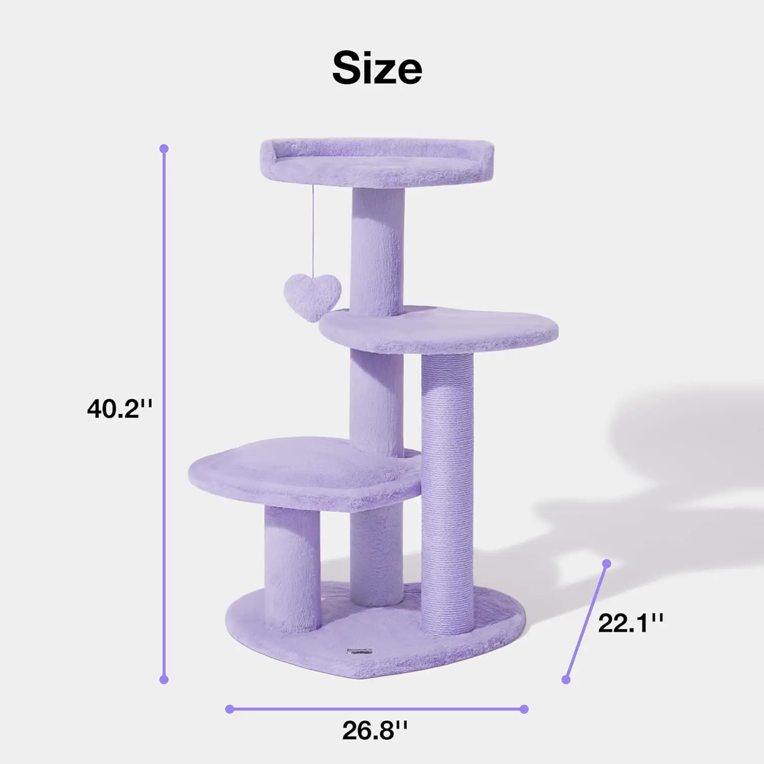 Cat Tree Cat Tower For Indoor Cats Multi-Level Cat Climbing Frame Sisal Grinding Claw Purple Fantasy Cat Scratcher Tree