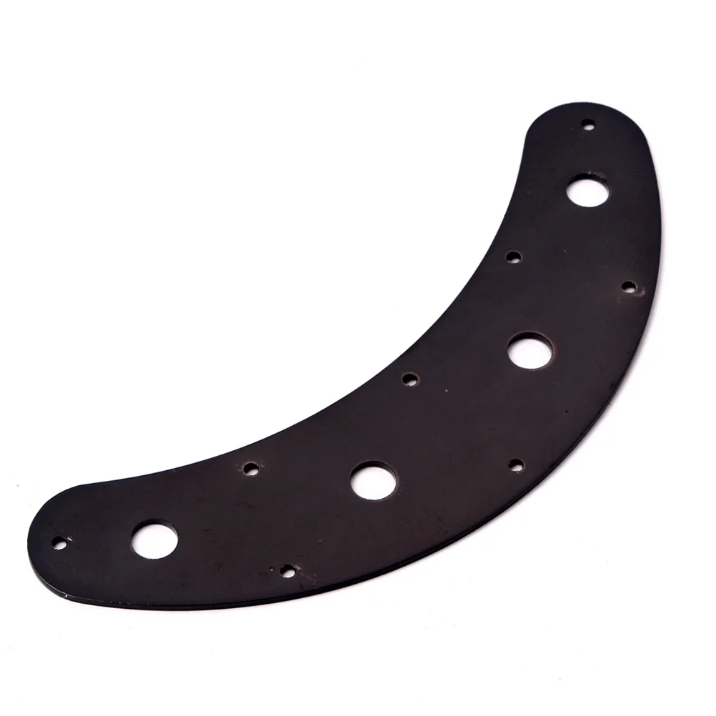 

Metal Plate 10Mm Hole Arch Curved Guitar Control Plate For Bass Replacement Part Sturdy Solid Black Accessory