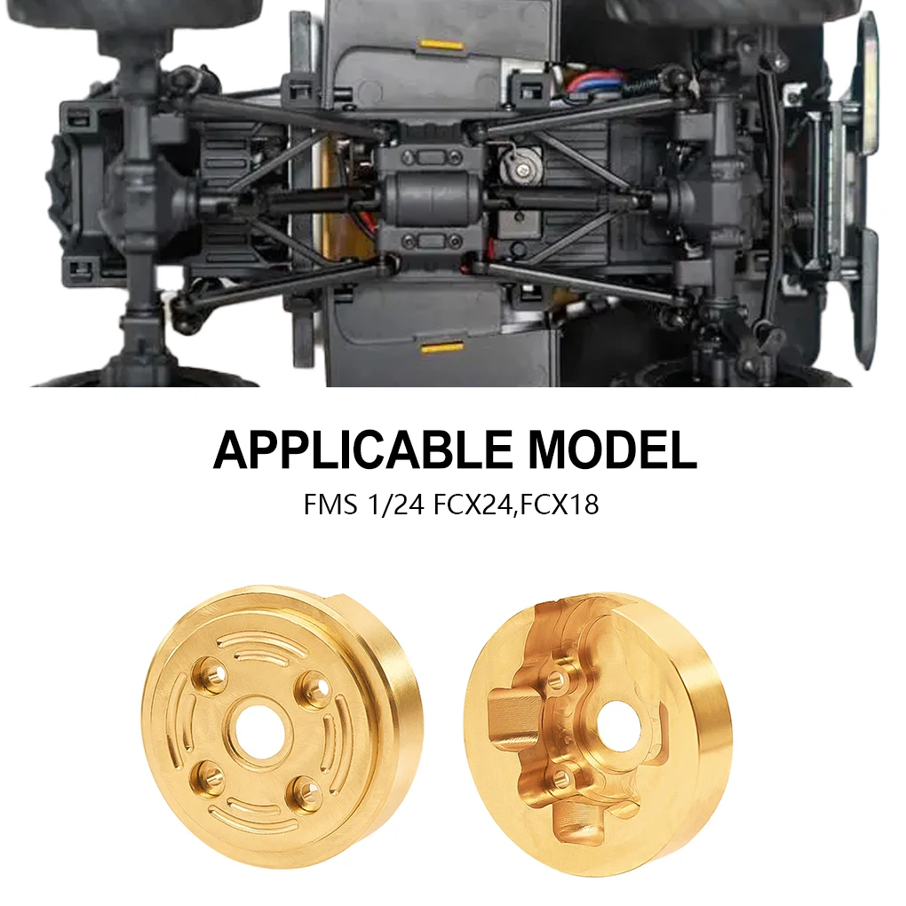 

Латунный сверхпрочный противовес для 1 24 FMS FCX18 FCX24 RC Автомобильная деталь аксессуары для радиоуправляемых автомобилей запасные части детали для радиоуправляемых моделей