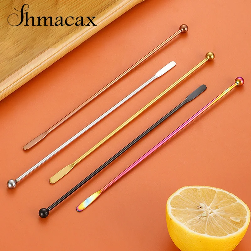 304 Edelstahl Kaffee Rührstab Bar Saft Rio Cocktail kreative Mixer Stick Champagner Swizzle Sticks