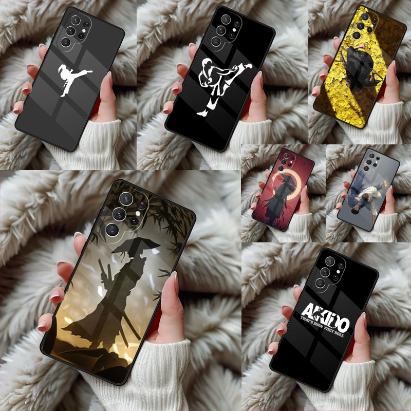 Japan Martial Aikido Phone Case For Samsung Galaxy S24 S25 S26 Ultra S22 S23 Plus S21 S20 FE Note10 TPU Cover