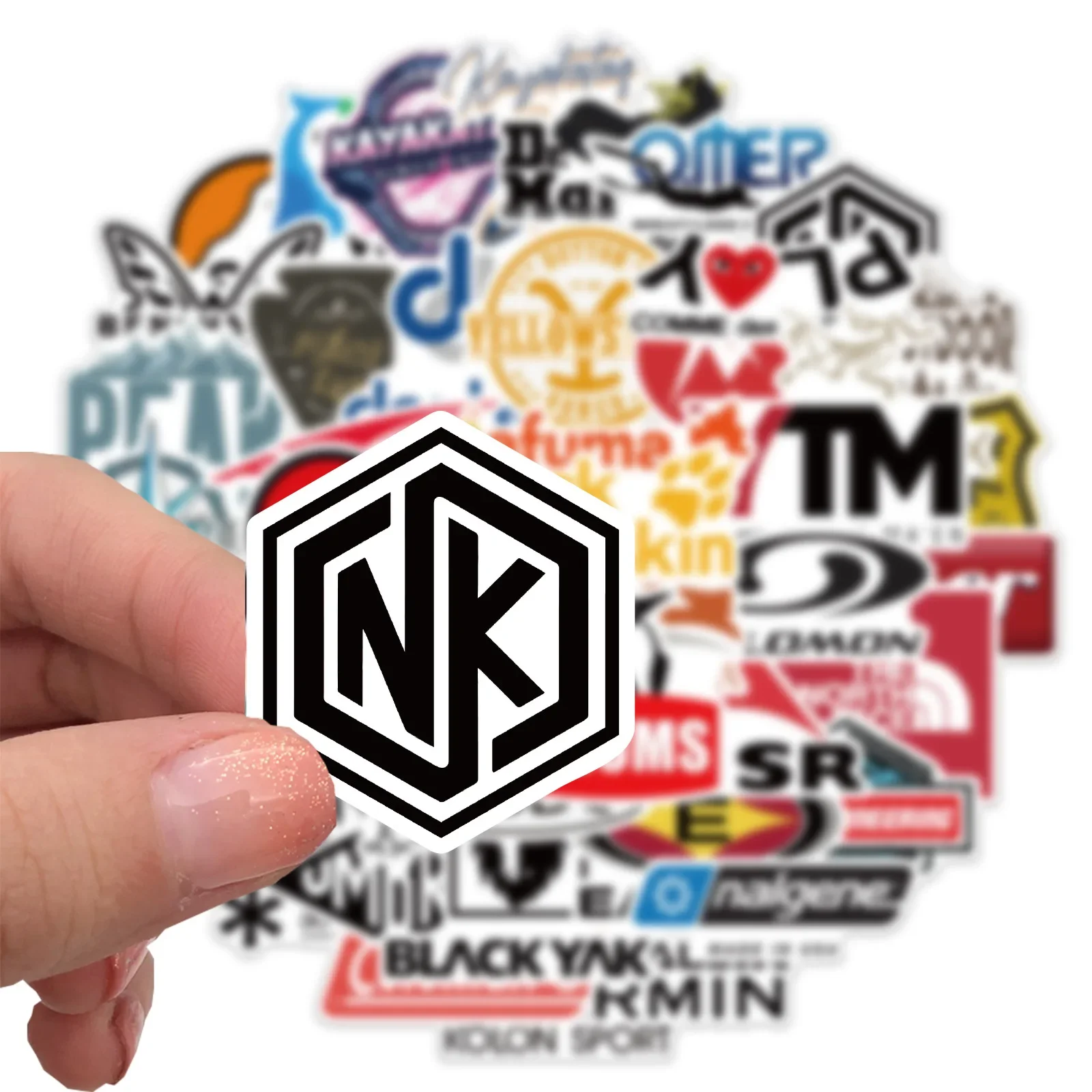 Outdoor Stickers ,50 Pcs/Set Camping Brand DecalsVinyl Logo Pegatinas Waterproof for Car Storage Box Laptop Decorate