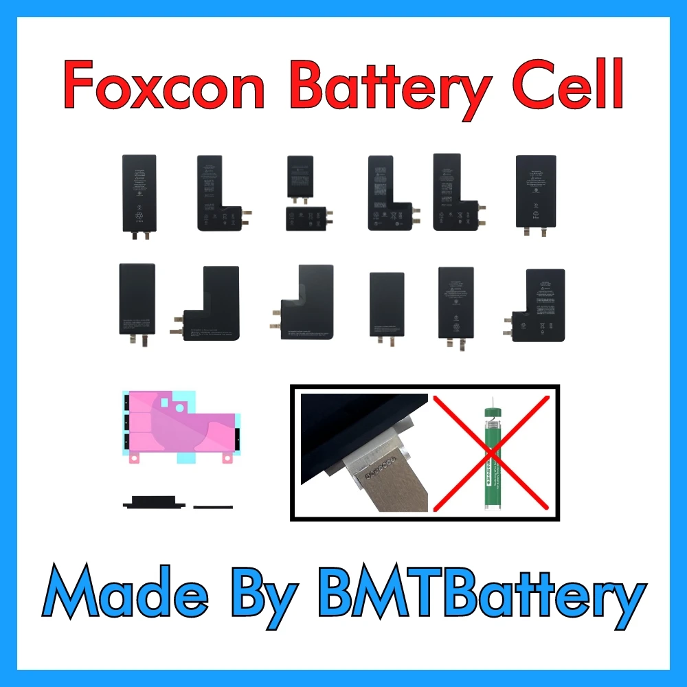 5 pcs BMT Battery Bateria cell For iPhone X XR XS MAX 11 Pro 12 Pro Max 13 Pro Max 14 Pro Max Mini Plus SE SE2 without BMS no