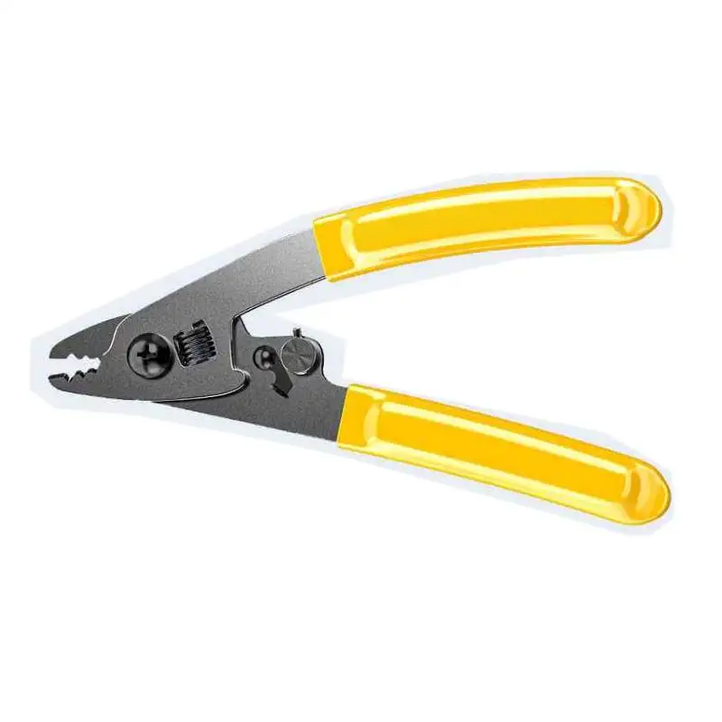 Multi-function 3 Hole Fiber Jacket Stripper Pliers FTTH Fiber Optical Miller Scissors Wire Sripper Cable Pliers Tool