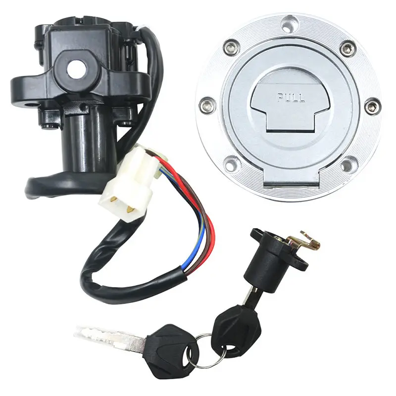 Motorcycle Electric Door Lock Key Door Ignition Switch Suitable for Yamaha YZF-R1 02-03 R6 03-05 FZ6 XJ6