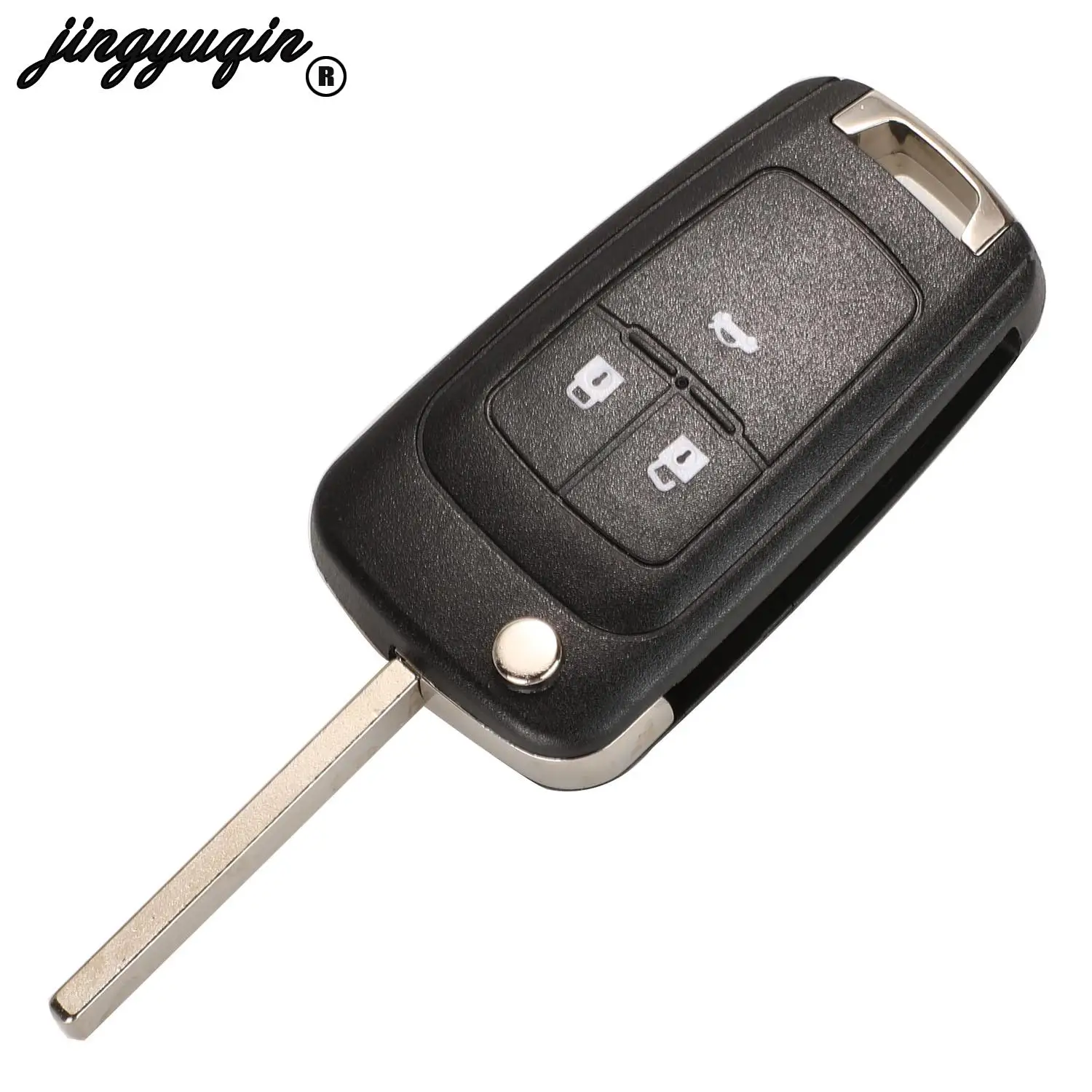 jingyuqin 2/3/4/5 Button Flip Remote Car Key for Chevrolet Camaro Cruze Equinox Impala Spark Volt 315/433MHz ID46 PCF7937E Chip