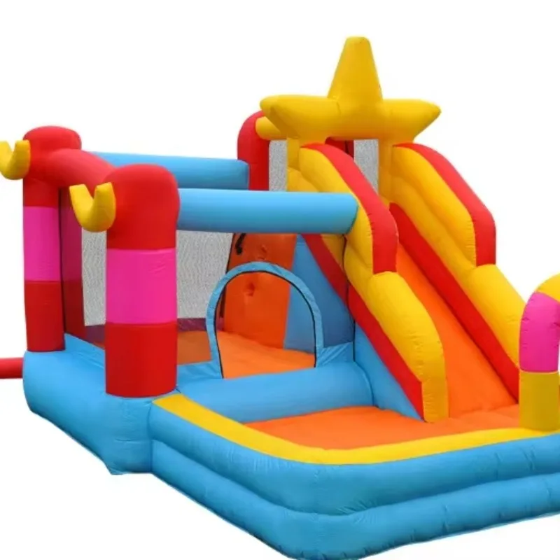 

Factory Wholesale Durable Oxford Fabric Inflatable Bouncer for Kids Outdoor Jumping Castle with Slide