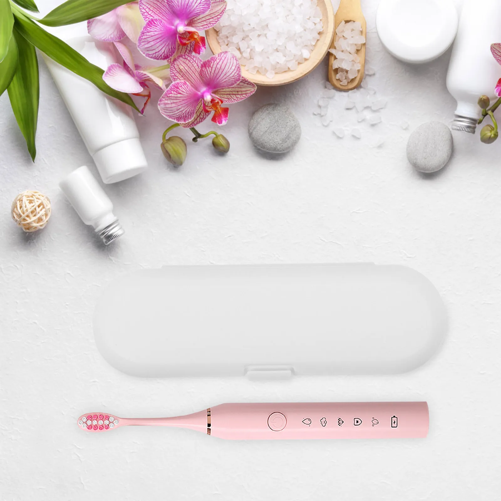 

2pcs Electric Holder Portable Storage Storage Case Box For Toothbrush Toothpaste Travel Case Toothbrush Accessories