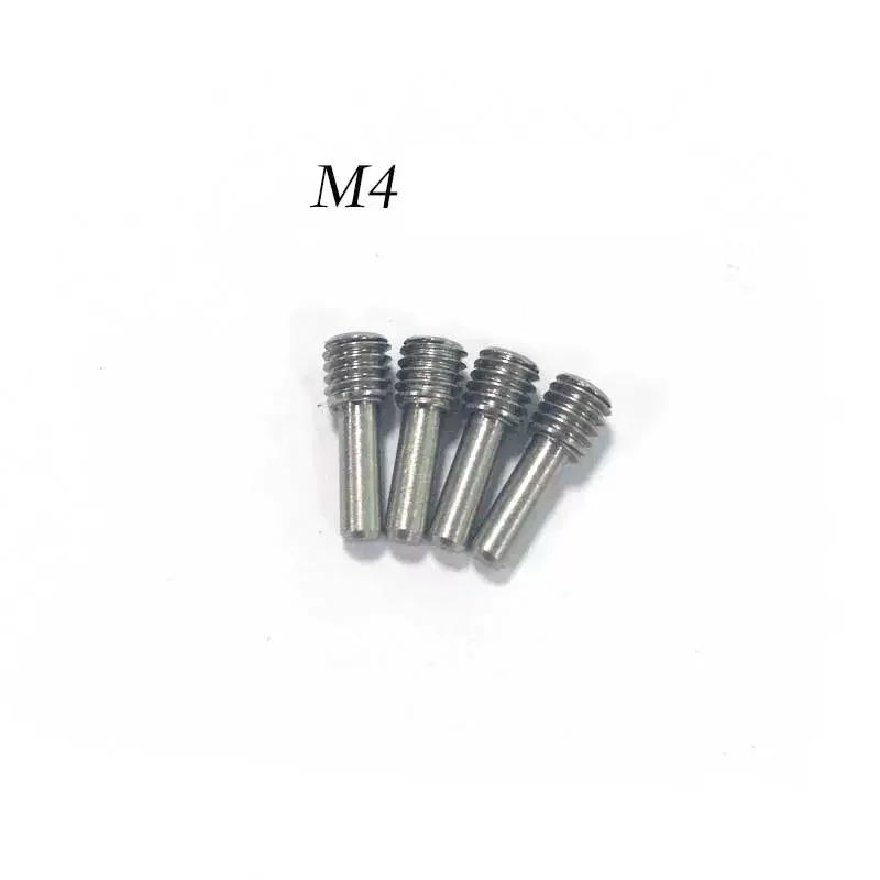 TBSCRC 12Pcs Stainless Steel M3 M4 Headless Hexagon Driveshaft Screw Pins for 1/10 RC Car Crawler